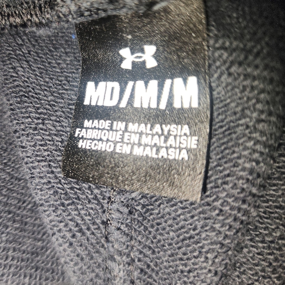 Under Armour Project Rock Heavy Terry Knit Jogger Sweatpants M Black Legacy - Picture 2 of 7